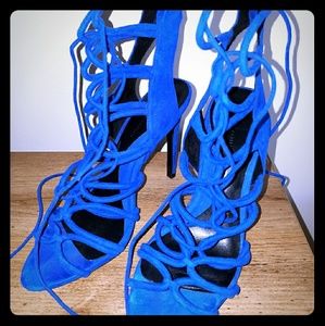 Zara lace up heels
